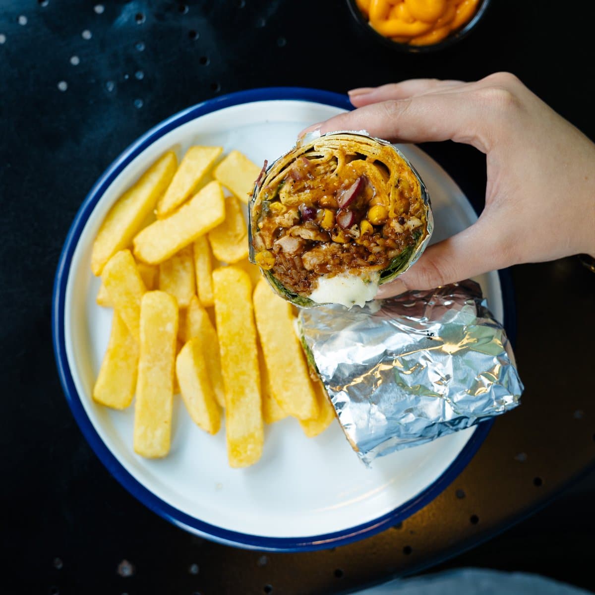 Burrito Smoky Asado  + Patates