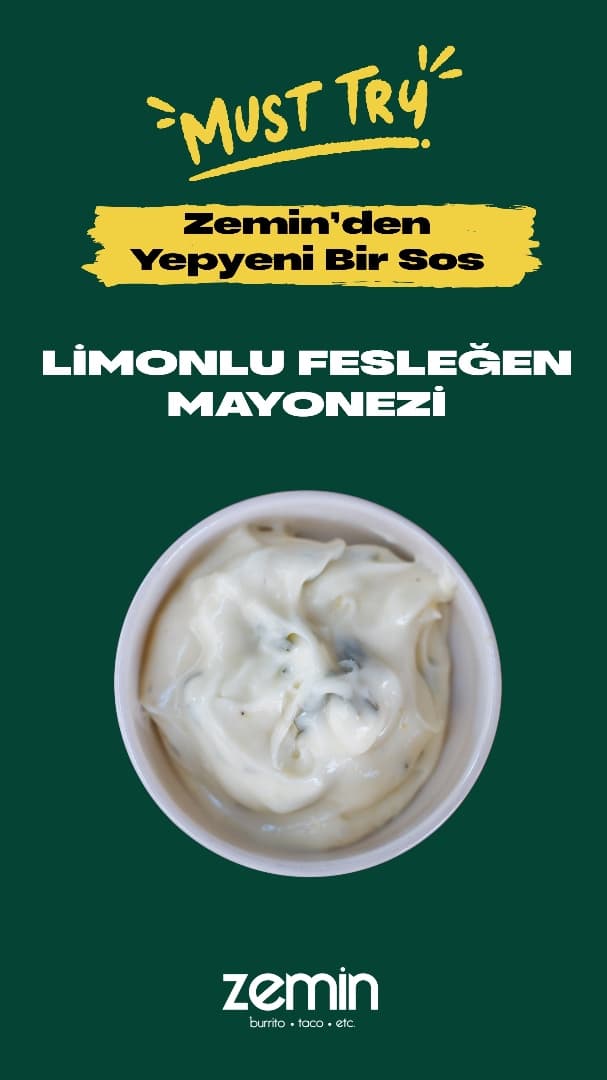 Limonlu Fesleğen Mayonezi